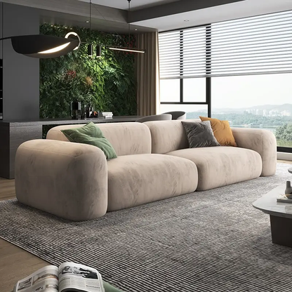 Nordic Luxury Living Room Sofa Furniture Floor Velvet Modular Sectional Sofa Couch Set