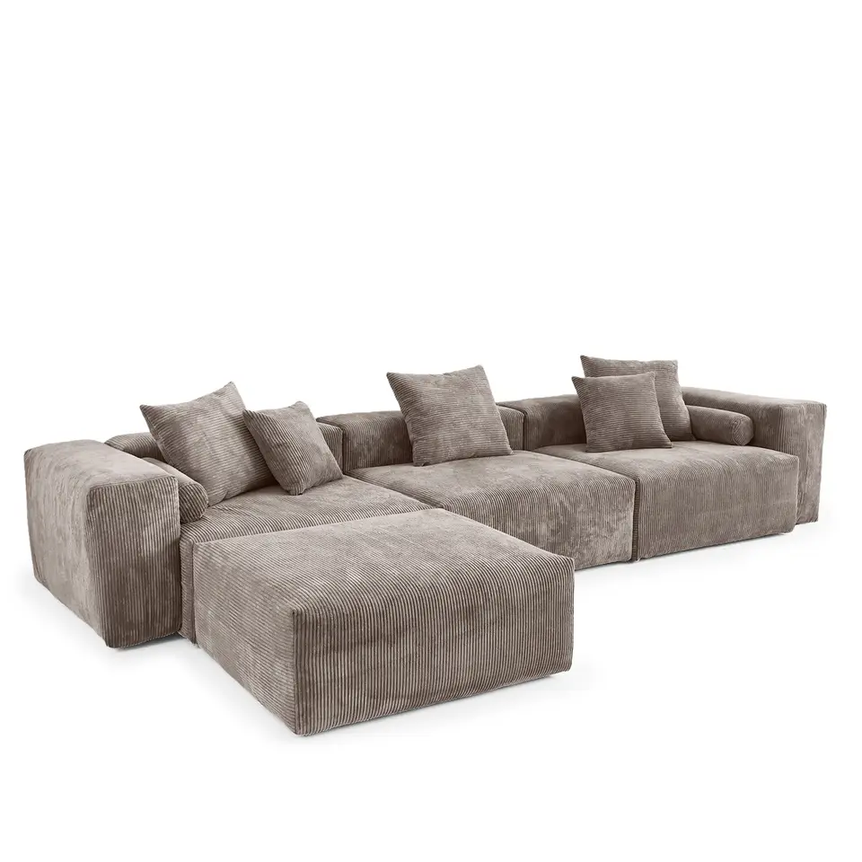 Designer Sofa Set Cord Modular Sofa Velour