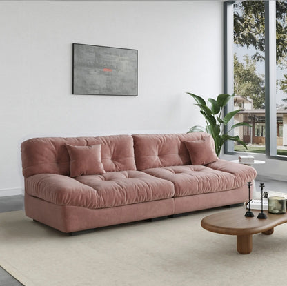 Modern Couch Velvet Designer Look 3 Seater