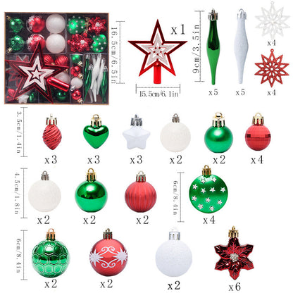 Christmas Ball Set Gift Package Christmas Tree Hanging