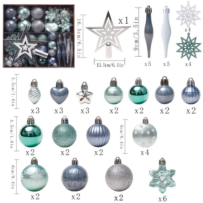 Christmas Ball Set Gift Package Christmas Tree Hanging